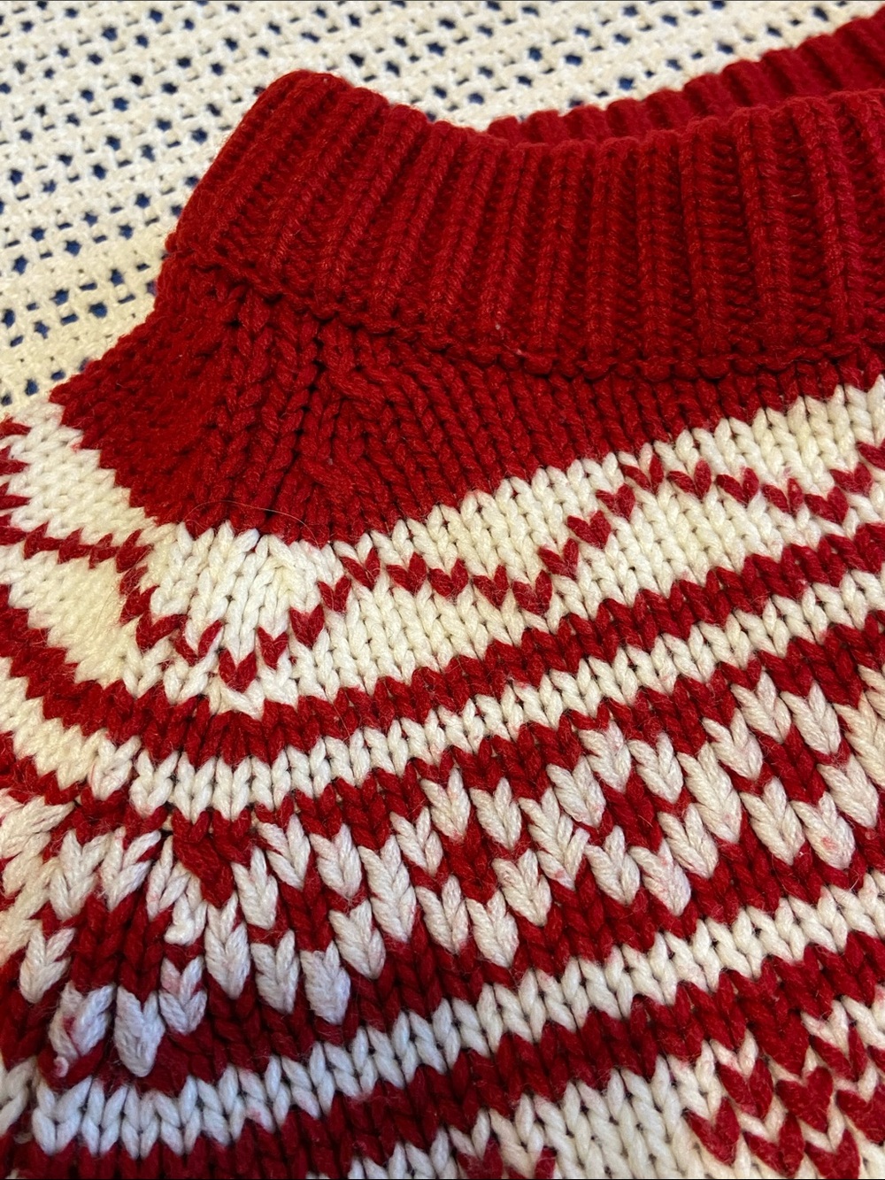 Vintage L L Bean 80’s - 90’s virgin acrylic Fiber Nordic Fair Isle patterns M/L - Picture 9 of 11